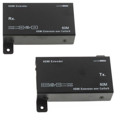 2B high Power HDMI Extender Connect up to 60M with two Power Adapters