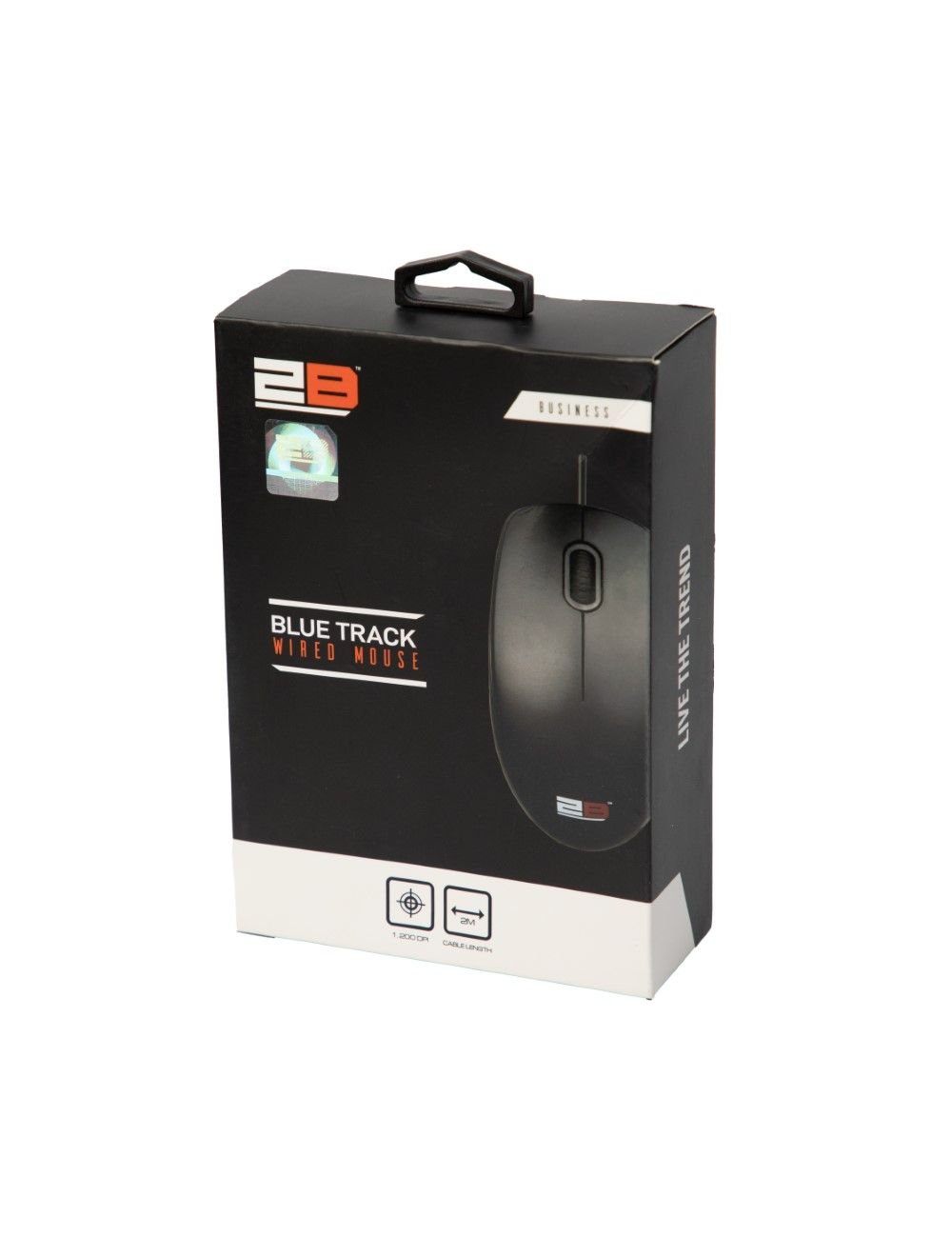 2B MO663 Business Series Wired Mouse - 2M - Black - Image 7