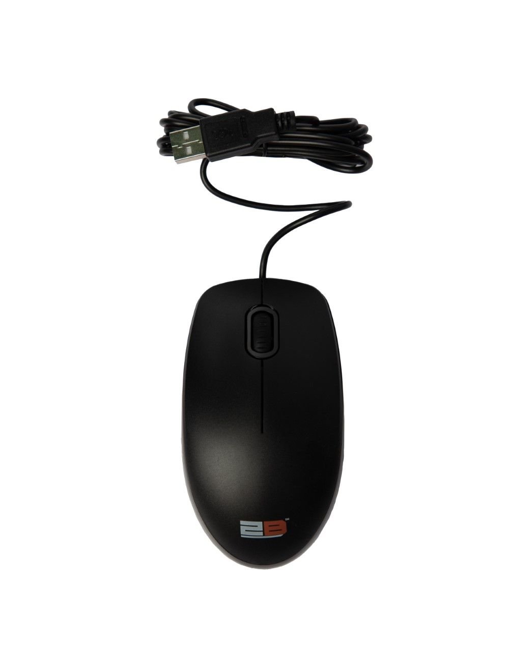 2B MO663 Business Series Wired Mouse - 2M - Black - Image 3